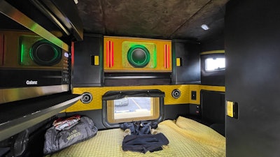 Mike Wilkinson's 2020 Kenworth T680 sleeper with audio system