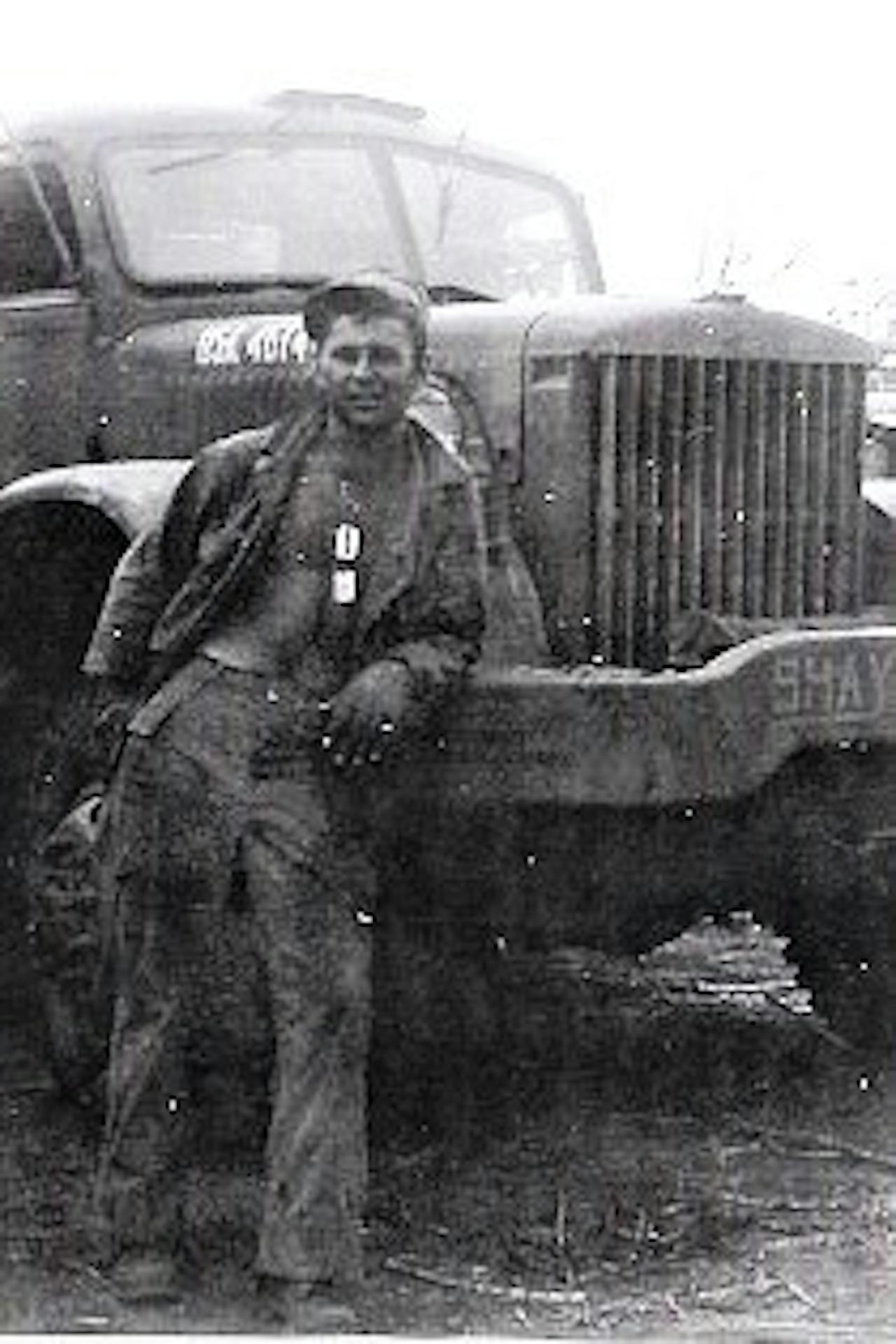 Philip Dein, pictured here during his time in the military, was a 'corporal fifth-class,' his son said. He also spent time during the war hauling in Australia and New Zealand, just after being drafted at age 18. He passed 10 years ago this coming April.