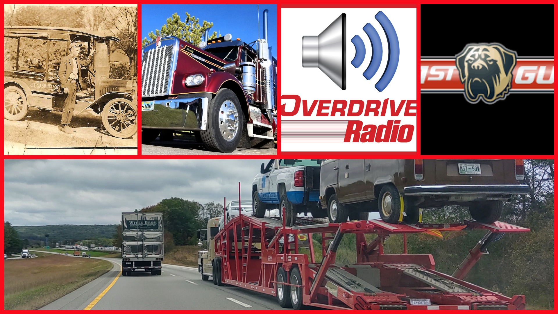overdrive radio collage