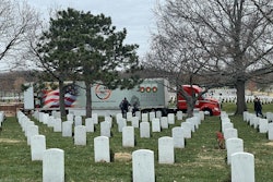 J&M Tank Lines truck at Arlington National Cemetery