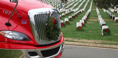 Truck at Wreaths Across America Arlington event