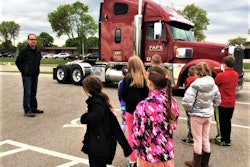 Bryan smith with elementary students