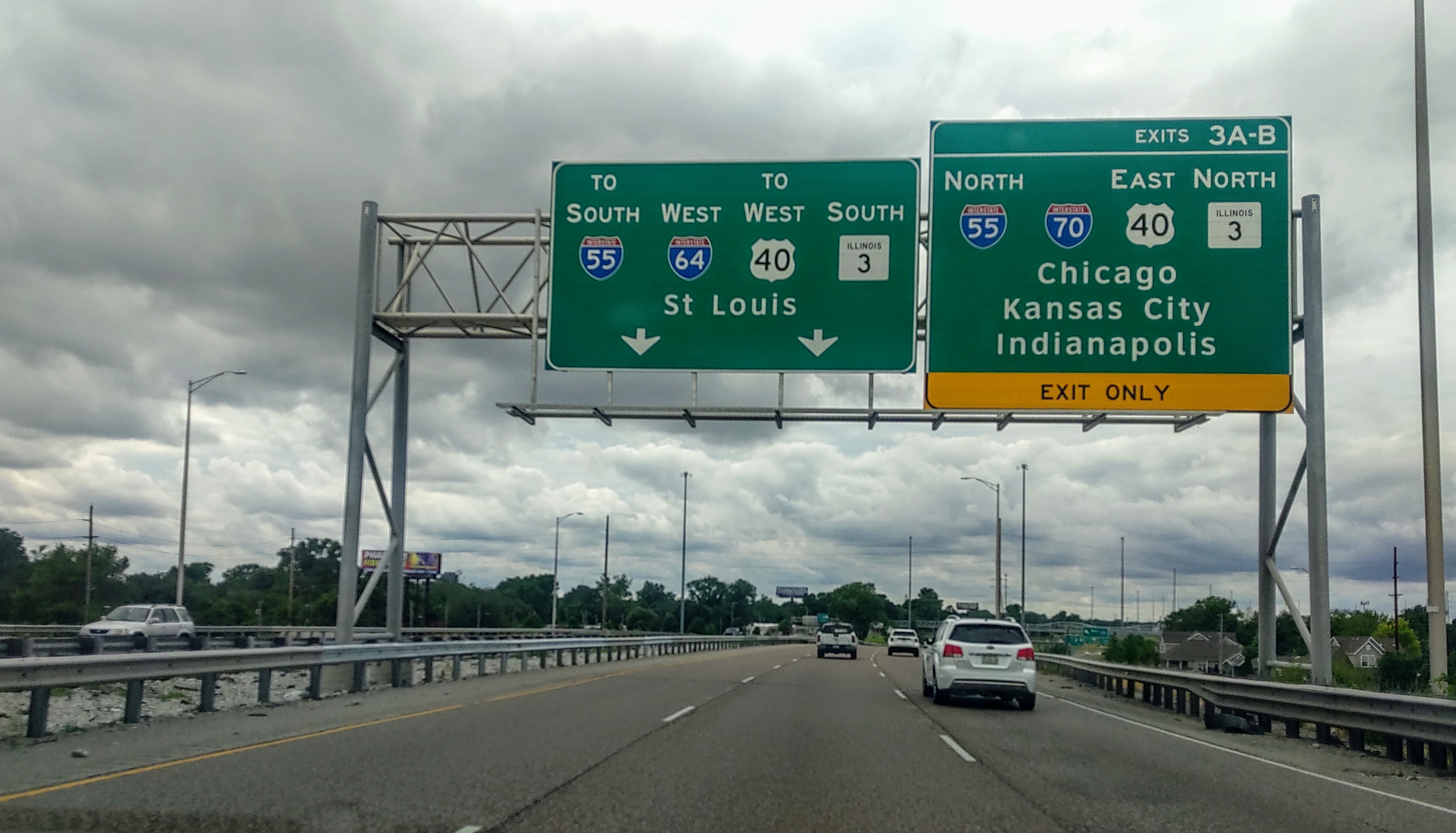 St Louis Chicago Signs Truck On Highway