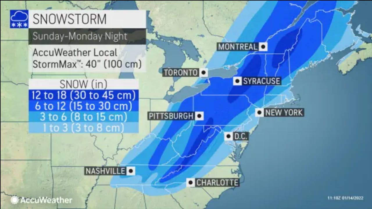 Accuweather snow prediction