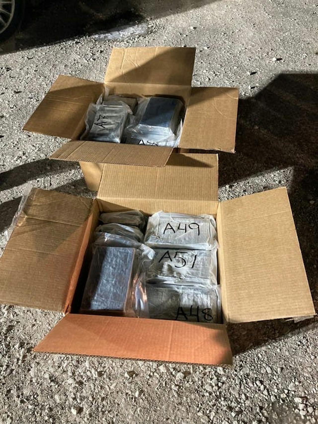 Indiana State Police officers found approximately 115 pounds of cocaine in a truck's sleeper during a traffic stop Sunday.