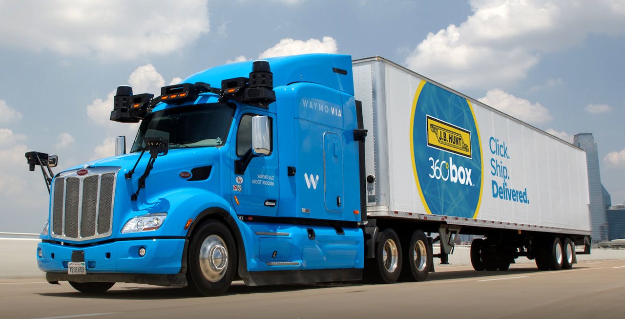 J.B. Hunt Waymo truck