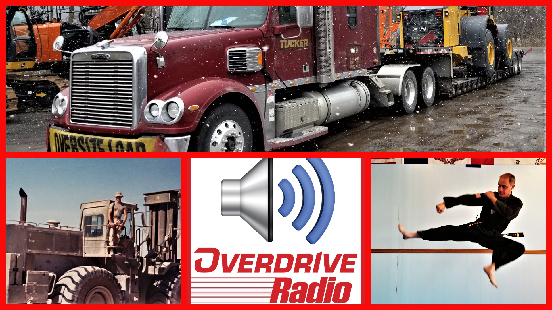 overdrive radio collage