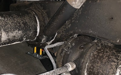 brake safe indicator installed on a trailer