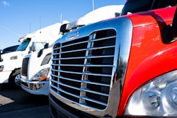 Late model used trucks parked on a lot