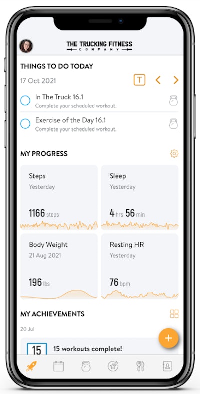 This screenshot from within the app shows the kinds of metrics users can create when participating in the program.