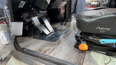 Floors of Brandon Davis' 1994 Peterbilt 379