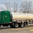 One of John Henderson's fuel hauler semi-trucks