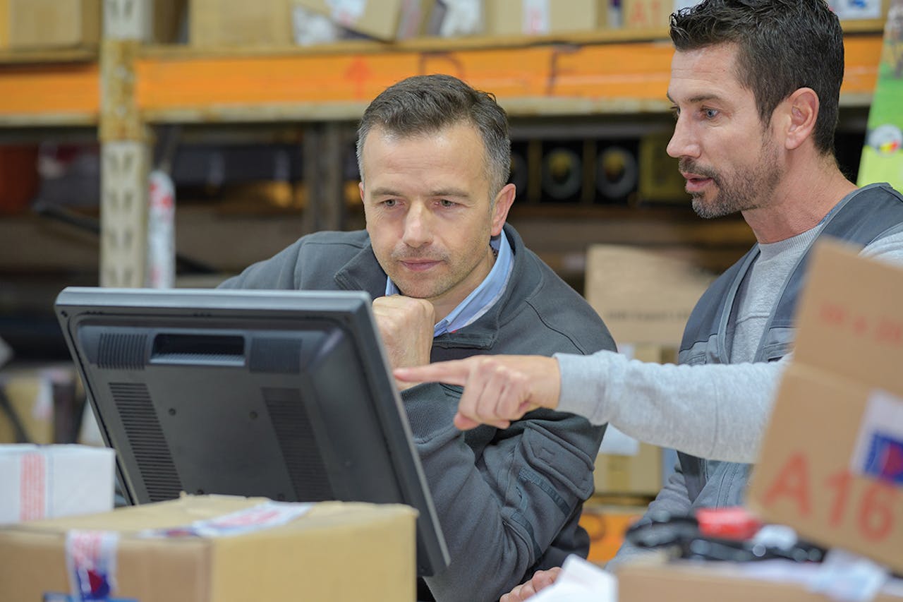 Ordering parts online.