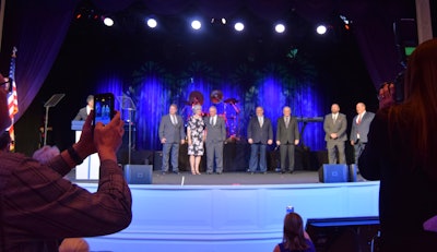 Owner operators of the year on stage