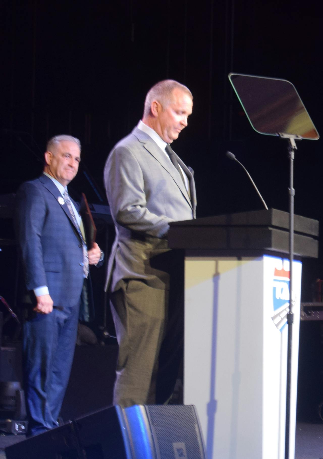 Robert Howell, accepting the award