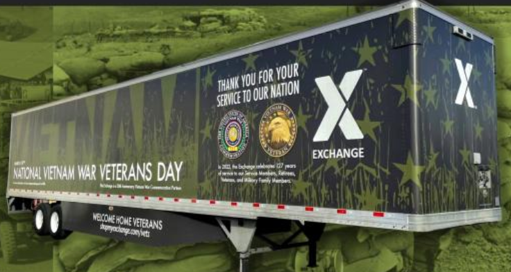 National Vietnam War Veterans Day trailer wrap