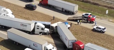 The pile up on I-57.