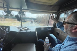 Ted Cruz in a truck