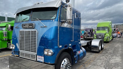 Dylan Giere's 1973 White Freightliner cabover