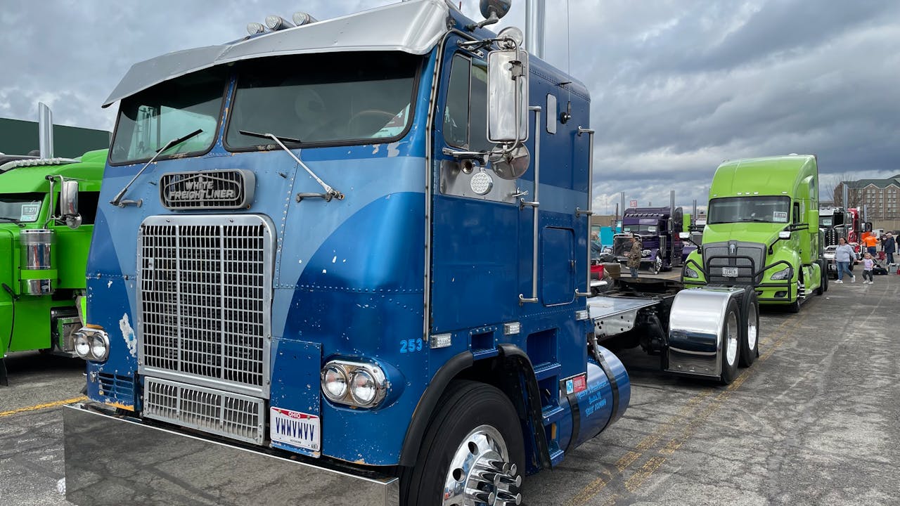 Dylan Giere's 1973 White Freightliner cabover