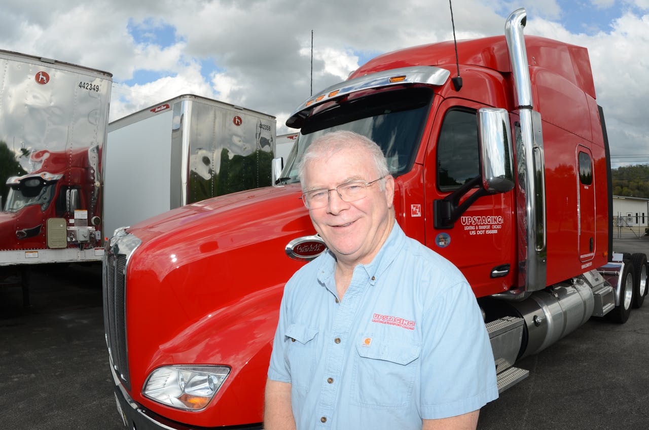Chip Waterfield, the author of the tribute to Kenny Jones, professional driver mentor from Waterfield's early days trucking, works in safety and operations with Upstaging, Inc., a leader in production/transportation for music/entertainment business clients.