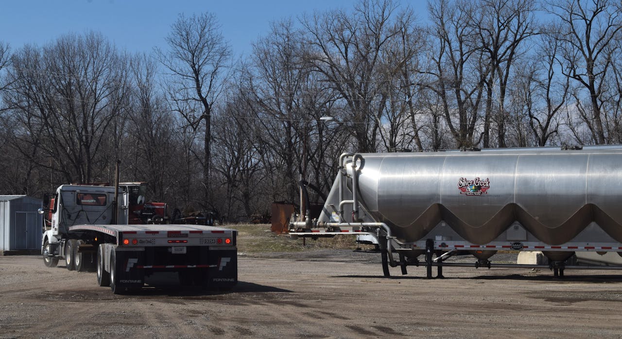 Silve Creek pneumatic and flatbed trailers