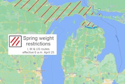 Only Michigan's Upper Peninsula and part of the southern part of the state still have spring weight restrictions in place.
