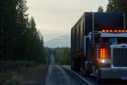 truck on road