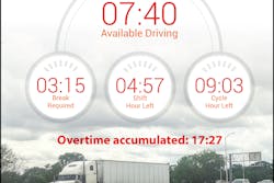 trucking overtime accumulated