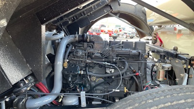 George Phillips' 1973 White Compact engine