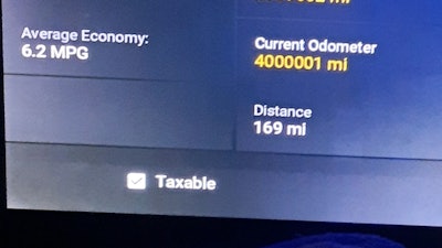 4 million 1 miles odometer reading