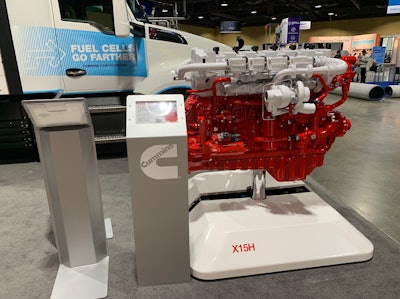 Cummins X15H hydrogen engine ACT Expo