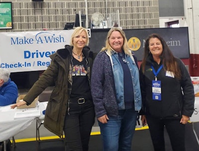 Brita Nowak, Deb Desederato and Joanne Fatta at the Mother's Day Convoy.