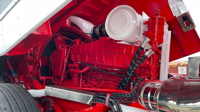 Engine of the Peterbilt 362