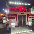 Gary Jones' 1984 Peterbilt 362 at night