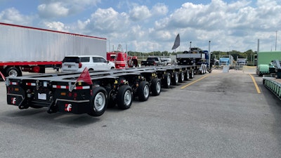 Faymonville trailer owned by Truett Novosad