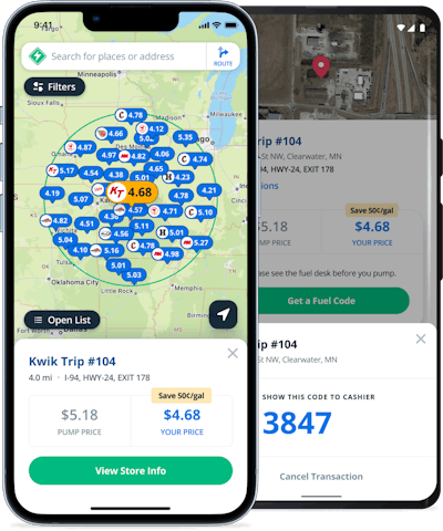 The Mudflap app on a smartphone screen