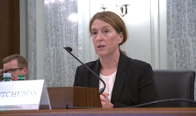 Robin Hutcheson at a Senate hearing