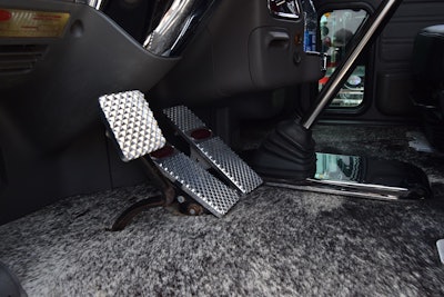 Custom cowhide flooring in Jacob Phillips' 389