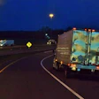 Truck parked on highway on-ramp