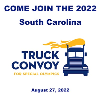 South Carolina convoy for special olympics flyer