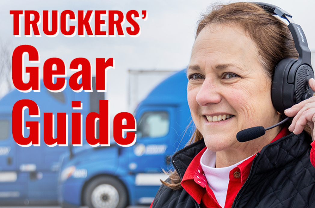 Woman wearing a headset