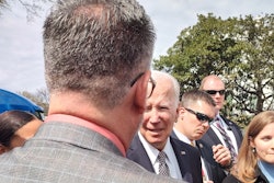 Owner-operator William McKelvie with President Joe Biden