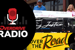 overdrive radio logo with tony justice collage