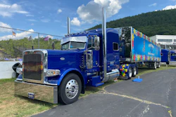 Michael A. Manuel Trucking's Peterbilt 389 at the Gear Jammer Magazine Truck Show
