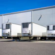 Trailers at dock