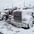 Snow on trucks