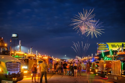 Walcott Truckers Jamboree fireworks