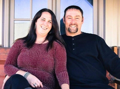 Krystal and Daymon Raue, owner-manager and owner-operator of Triple R Trucking out of Decatur, Nebraska.