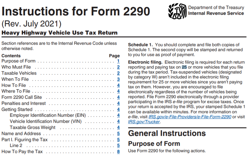 IRS Form 2290